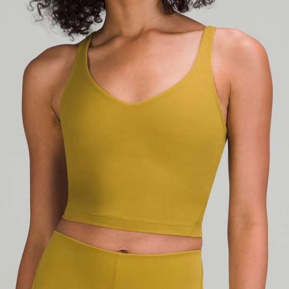 lululemon Women’s athletica Mustard Crop Top Size 6 - Picture 1 of 8